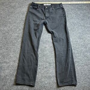 Indigo Thirty Jeans Mens Size 36x34 Black Straight Leg Cotton Denim Casual Pants